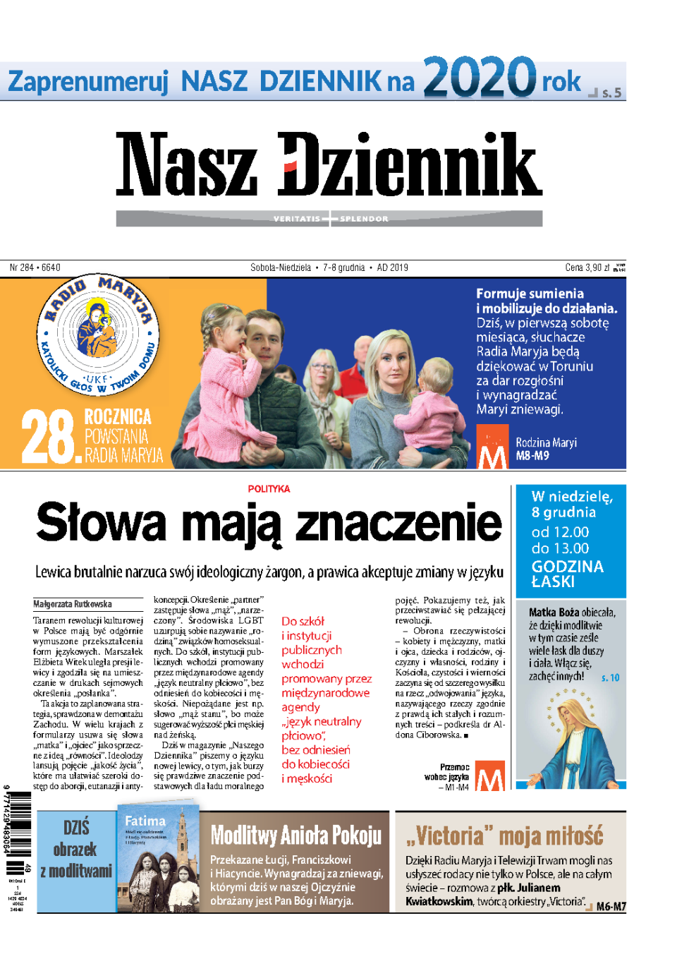 Nasz Dziennik z dnia 07.12.2019 wydanie PDF
