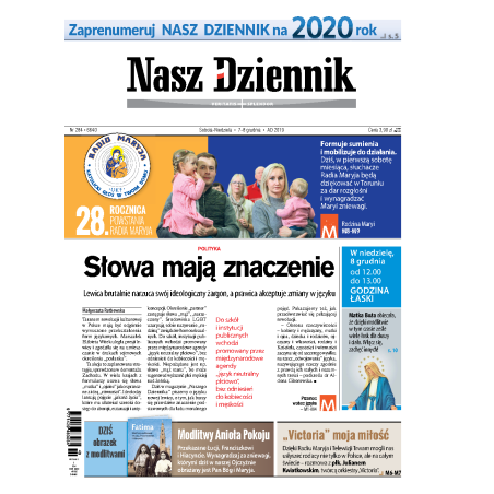 Nasz Dziennik z dnia 07.12.2019 wydanie PDF