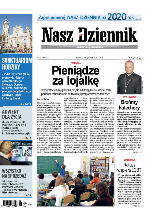 Nasz Dziennik z dnia 10.12.2019 wydanie PDF