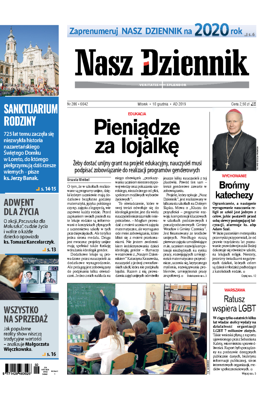 Nasz Dziennik z dnia 10.12.2019 wydanie PDF