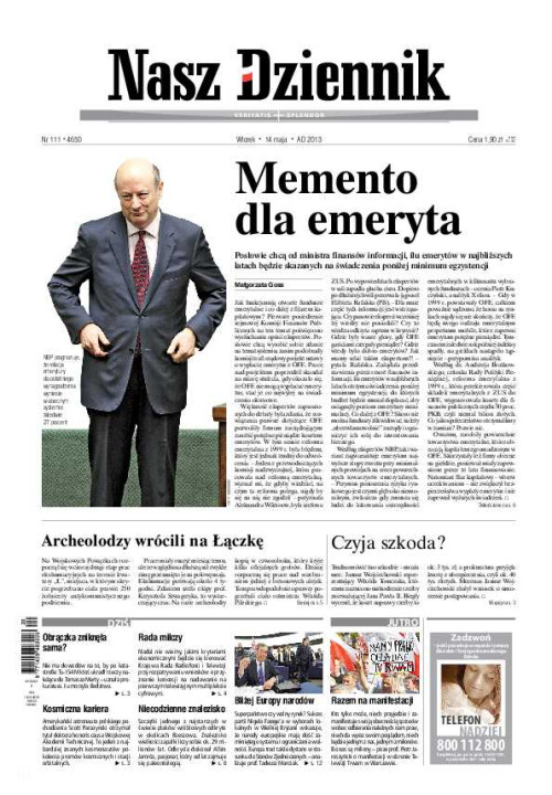 Nasz Dziennik z dnia 14.05.2013 wydanie PDF