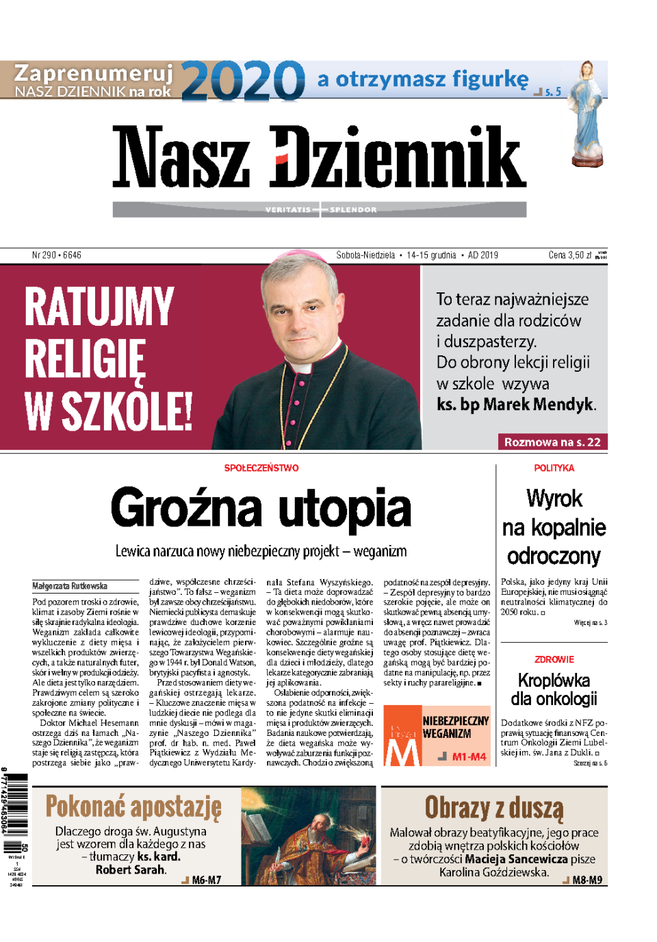 Nasz Dziennik z dnia 14.12.2019 wydanie PDF