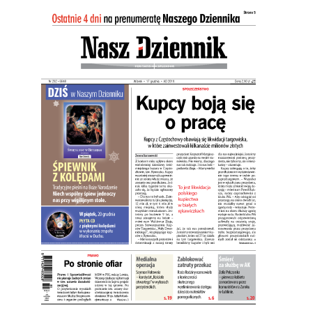 Nasz Dziennik z dnia 17.12.2019 wydanie PDF