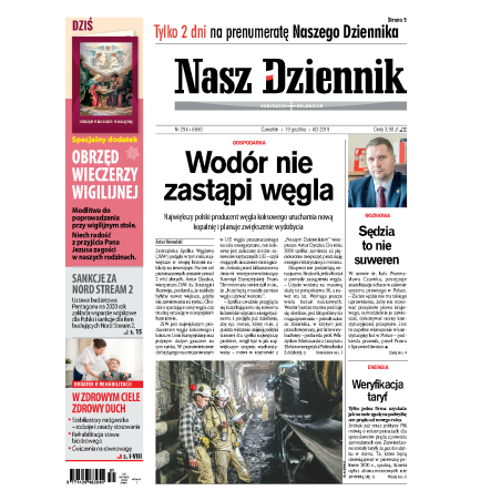 Nasz Dziennik z dnia 19.12.2019 wydanie PDF
