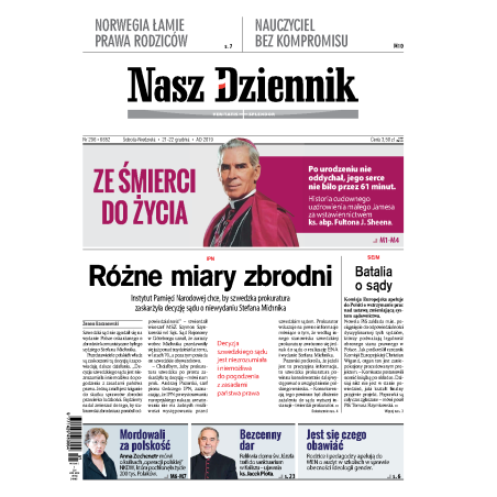 Nasz Dziennik z dnia 21.12.2019 wydanie PDF
