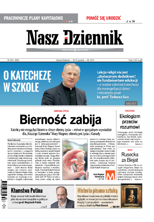 Nasz Dziennik z dnia 28.12.2019 wydanie PDF