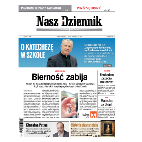 Nasz Dziennik z dnia 28.12.2019 wydanie PDF