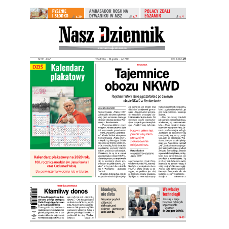 Nasz Dziennik z dnia 30.12.2019 wydanie PDF