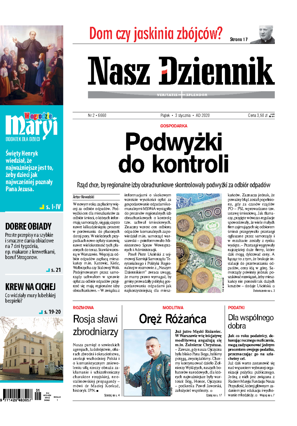 Nasz Dziennik z dnia 03.01.2020 wydanie PDF