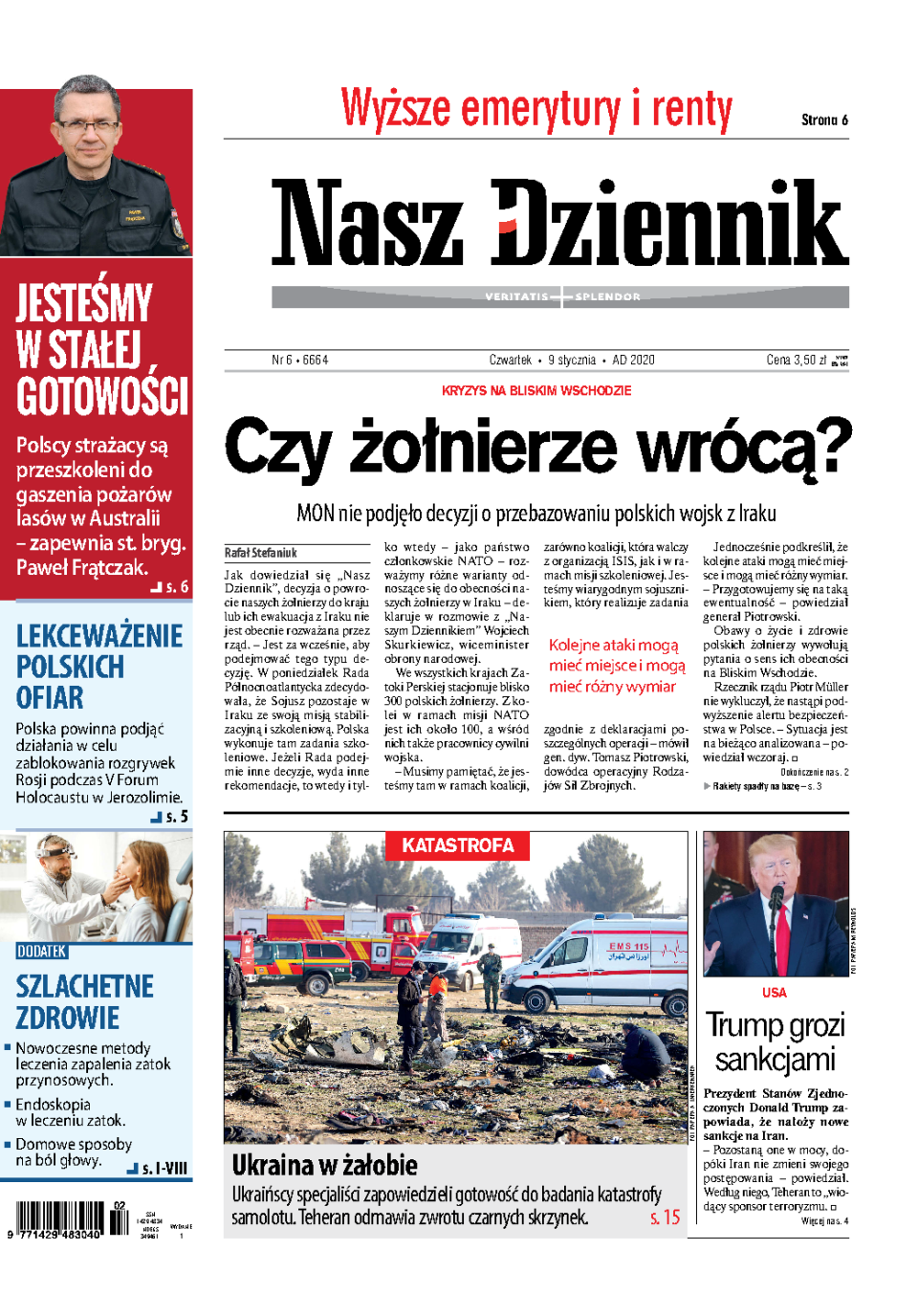 Nasz Dziennik z dnia 09.01.2020 wydanie PDF