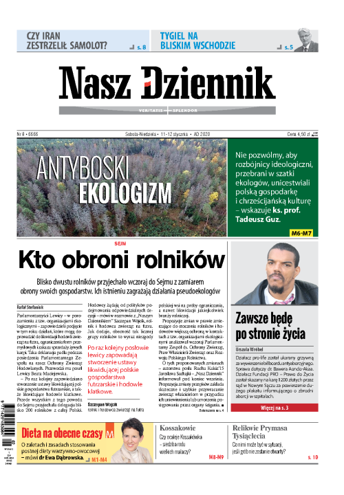Nasz Dziennik z dnia 11.01.2020 wydanie PDF