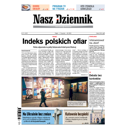 Nasz Dziennik z dnia 17.01.2020 wydanie PDF