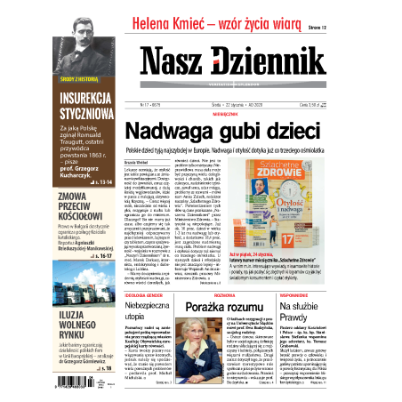 Nasz Dziennik z dnia 22.01.2020 wydanie PDF