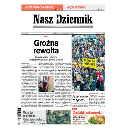Nasz Dziennik z dnia 27.01.2020 wydanie PDF