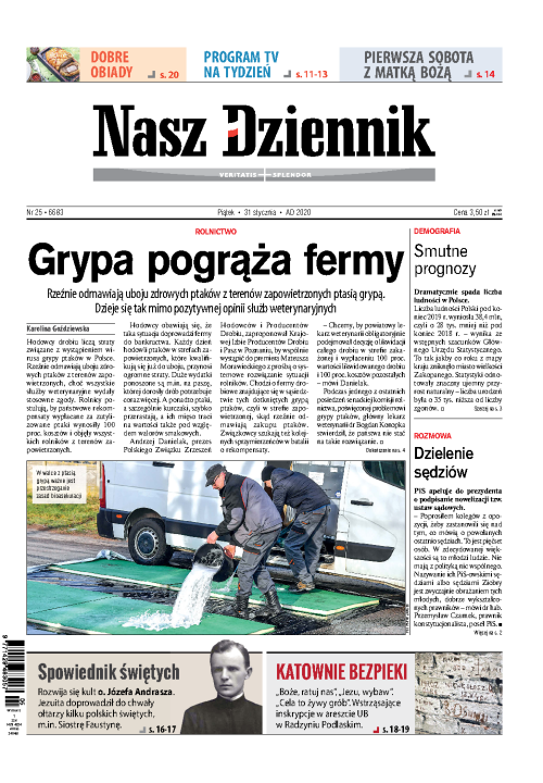 Nasz Dziennik z dnia 31.01.2020 wydanie PDF