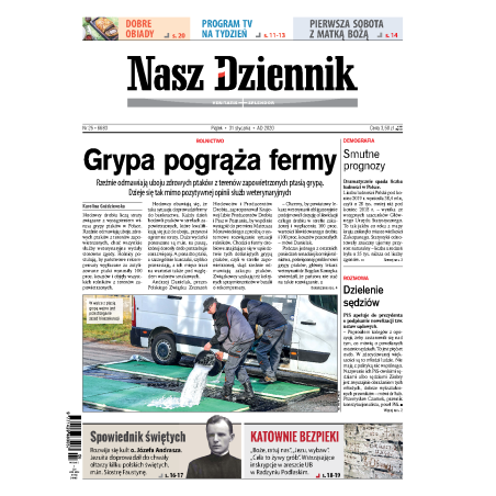 Nasz Dziennik z dnia 31.01.2020 wydanie PDF