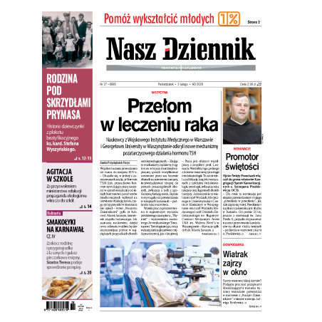 Nasz Dziennik z dnia 03.02.2020 wydanie PDF