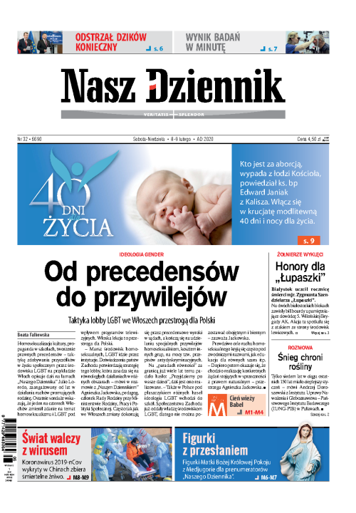 Nasz Dziennik z dnia 08.02.2020 wydanie PDF