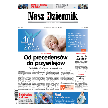 Nasz Dziennik z dnia 08.02.2020 wydanie PDF