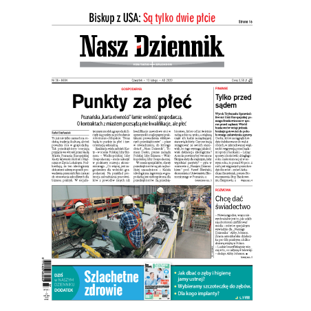 Nasz Dziennik z dnia 13.02.2020 wydanie PDF