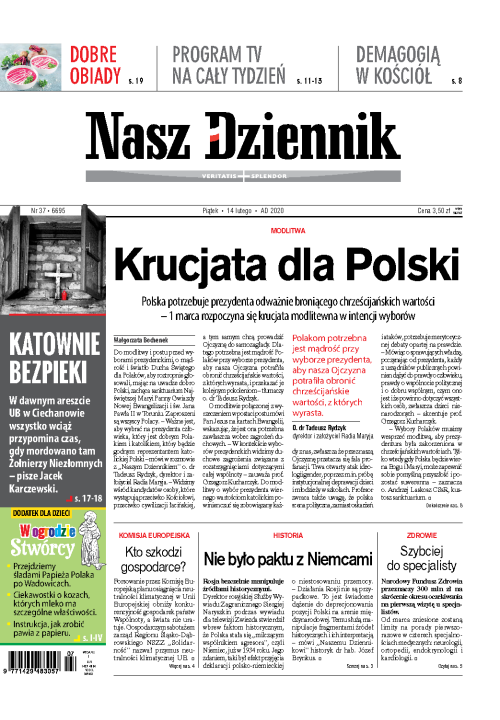Nasz Dziennik z dnia 14.02.2020 wydanie PDF