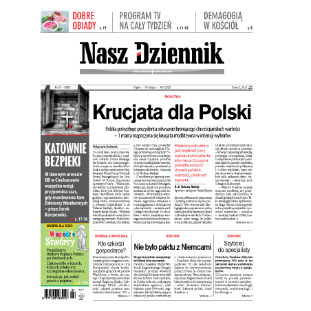 Nasz Dziennik z dnia 14.02.2020 wydanie PDF