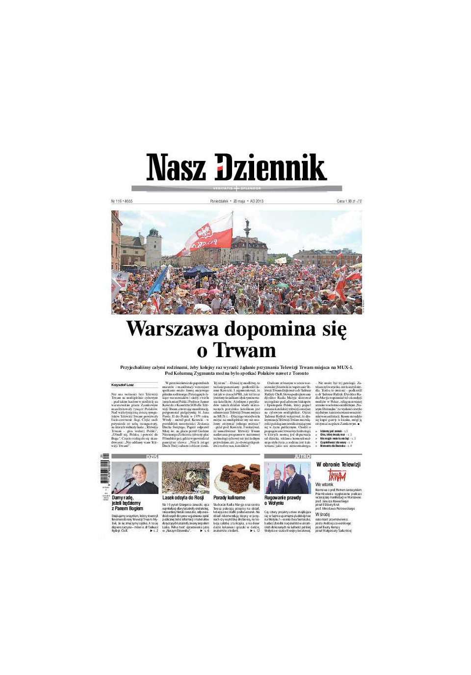 Nasz Dziennik z dnia 20.05.2013 wydanie PDF
