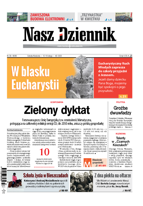 Nasz Dziennik z dnia 15.02.2020 wydanie PDF