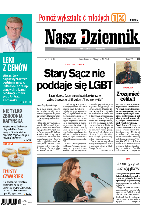 Nasz Dziennik z dnia 17.02.2020 wydanie PDF