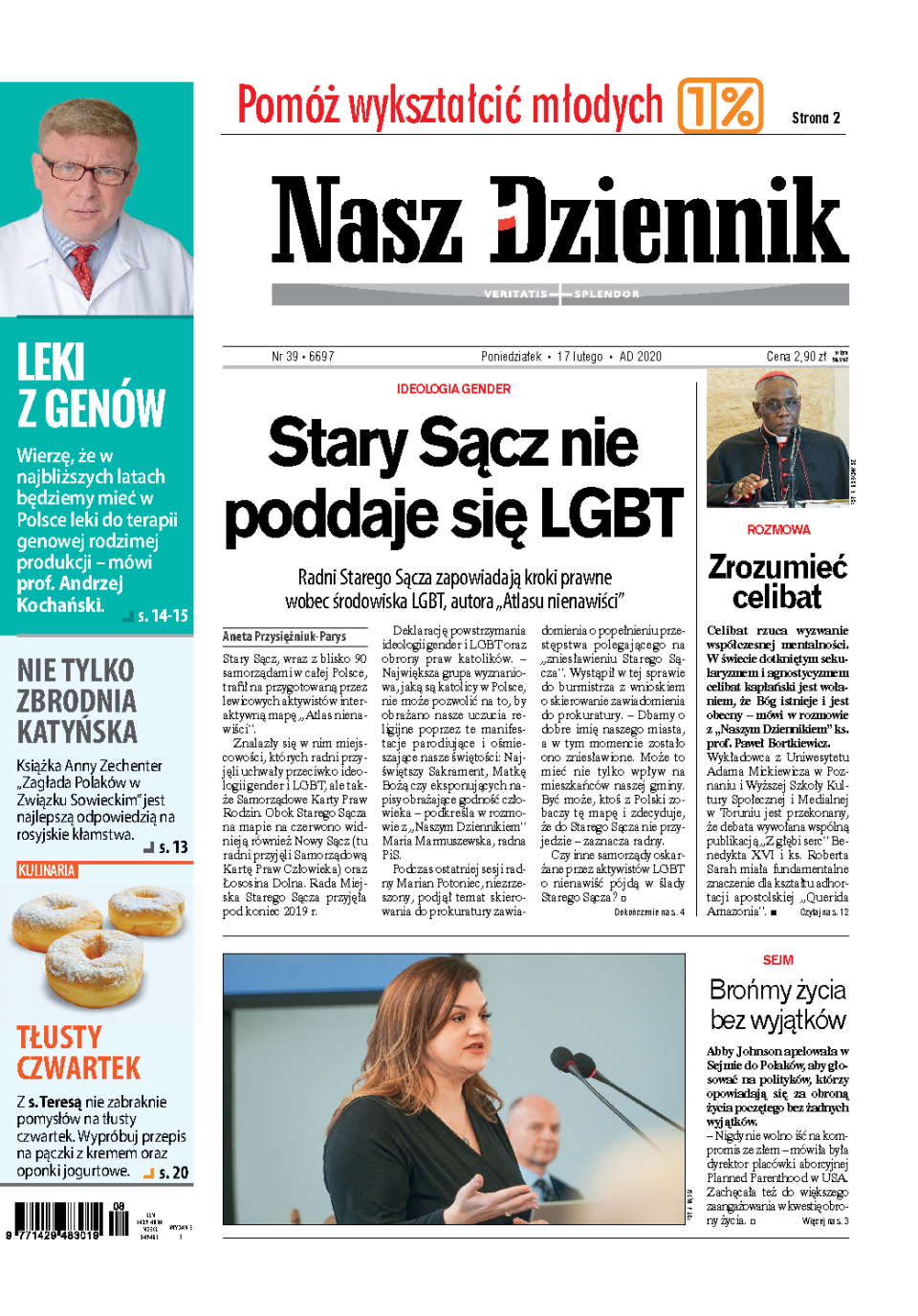 Nasz Dziennik z dnia 17.02.2020 wydanie PDF