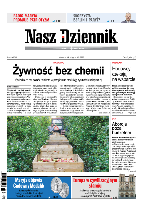 Nasz Dziennik z dnia 18.02.2020 wydanie PDF