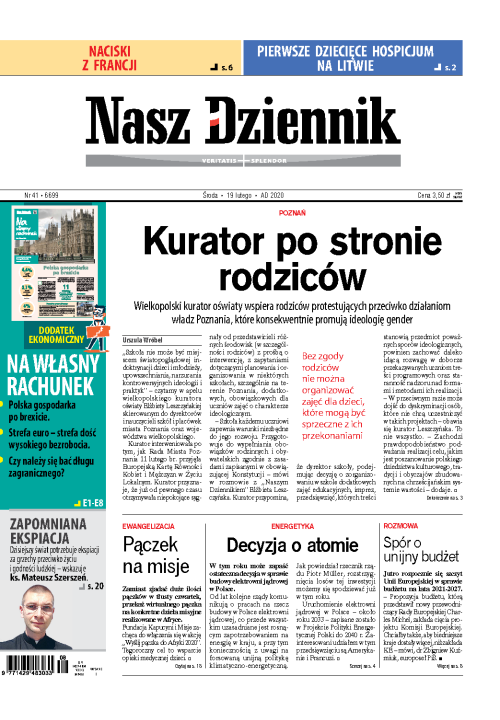 Nasz Dziennik z dnia 19.02.2020 wydanie PDF