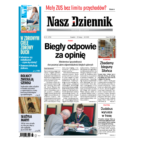 Nasz Dziennik z dnia 20.02.2020 wydanie PDF