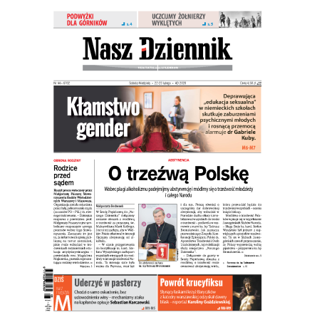 Nasz Dziennik z dnia 22.02.2020 wydanie PDF