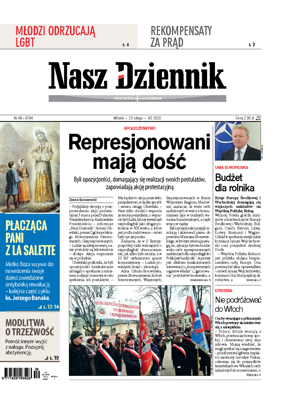 Nasz Dziennik z dnia 25.02.2020 wydanie PDF