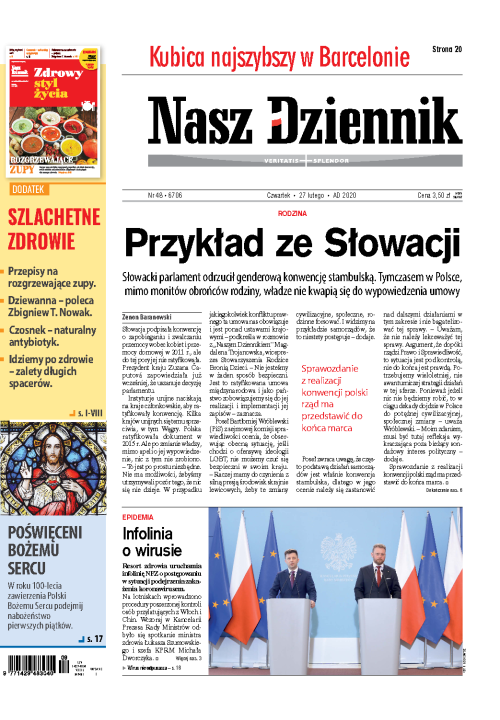 Nasz Dziennik z dnia 27.02.2020 wydanie PDF