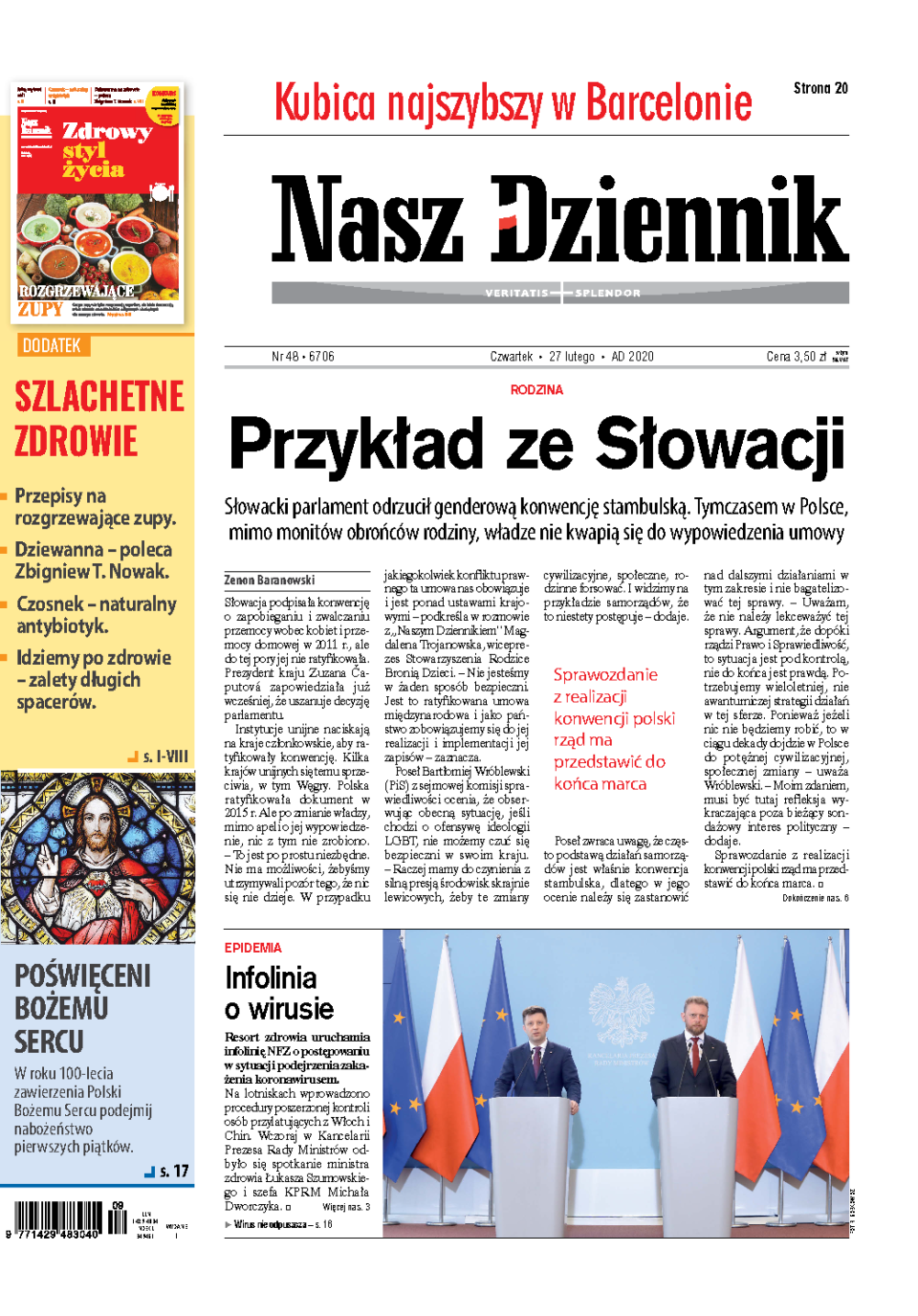 Nasz Dziennik z dnia 27.02.2020 wydanie PDF