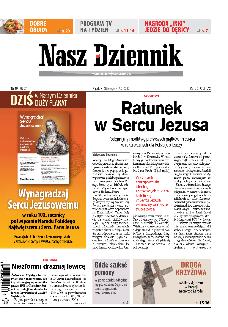 Nasz Dziennik z dnia 28.02.2020 wydanie PDF