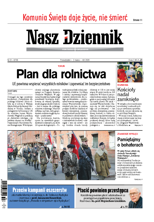 Nasz Dziennik z dnia 02.03.2020 wydanie PDF