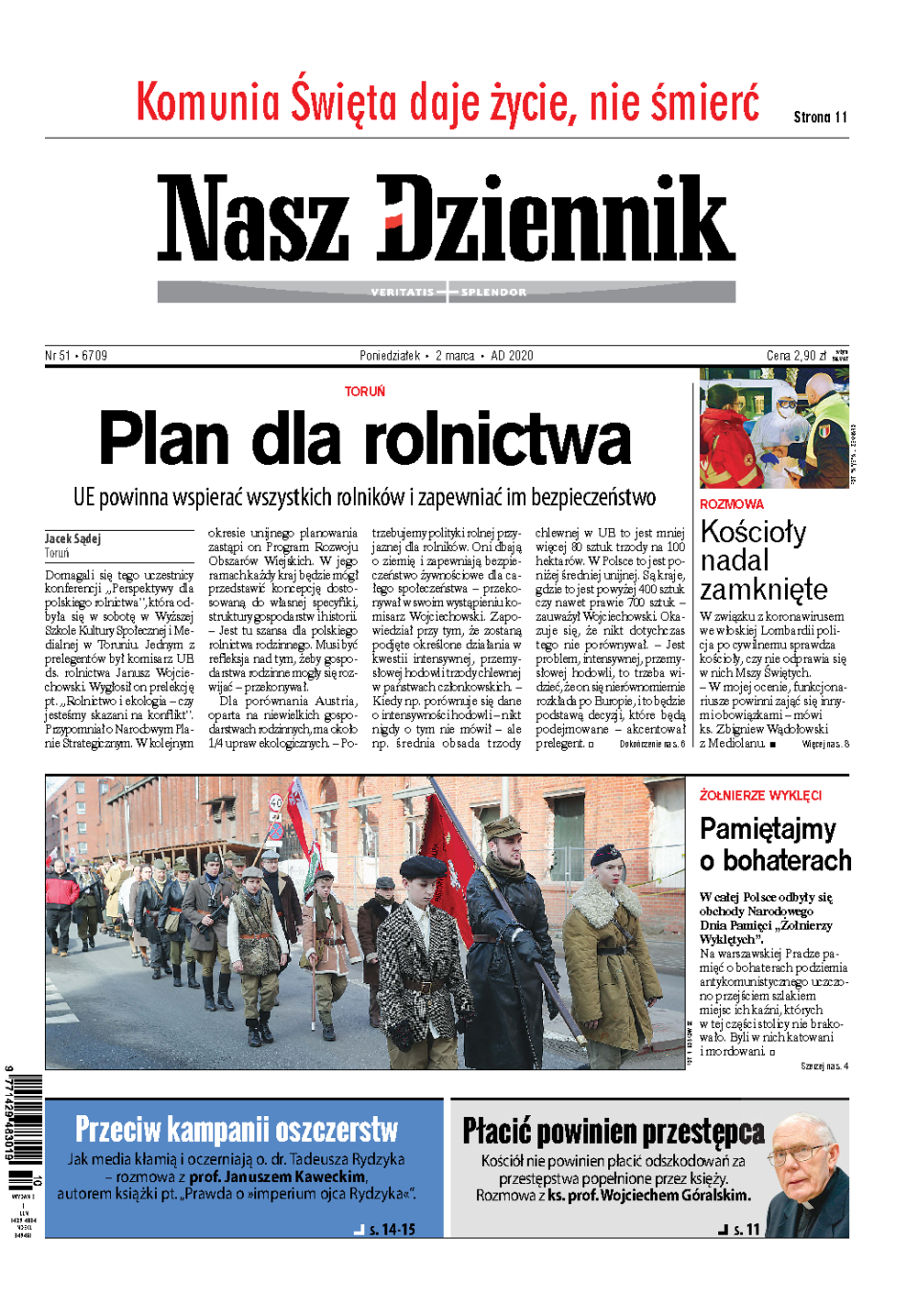 Nasz Dziennik z dnia 02.03.2020 wydanie PDF