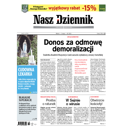 Nasz Dziennik z dnia 03.03.2020 wydanie PDF