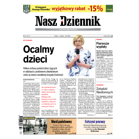 Nasz Dziennik z dnia 04.03.2020 wydanie PDF