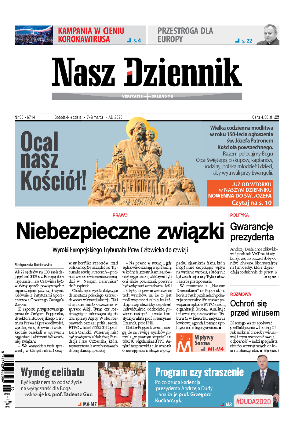 Nasz Dziennik z dnia 07.03.2020 wydanie PDF