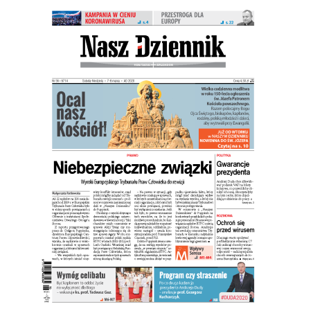 Nasz Dziennik z dnia 07.03.2020 wydanie PDF