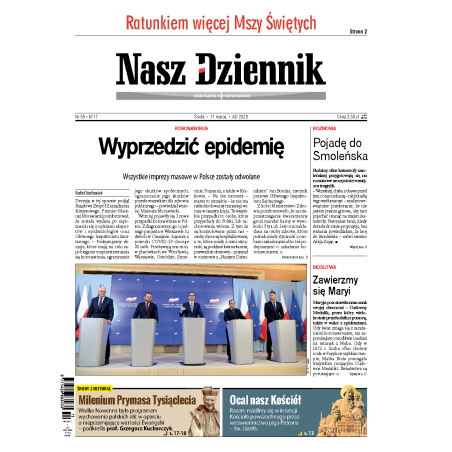 Nasz Dziennik z dnia 11.03.2020 wydanie PDF
