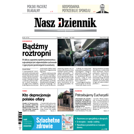 Nasz Dziennik z dnia 12.03.2020 wydanie PDF