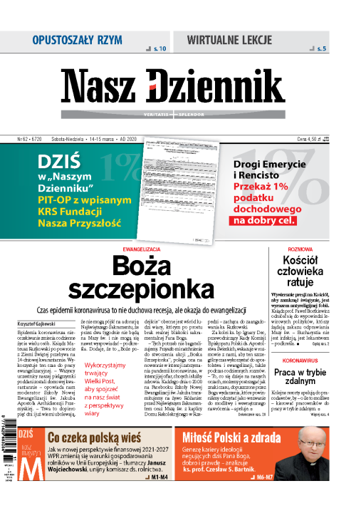 Nasz Dziennik z dnia 14.03.2020 wydanie PDF