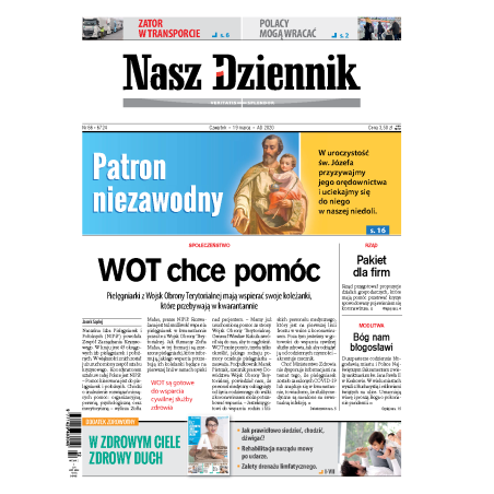 Nasz Dziennik z dnia 19.03.2020 wydanie PDF