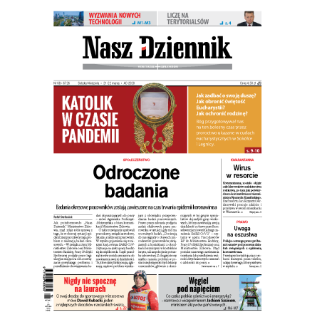 Nasz Dziennik z dnia 21.03.2020 wydanie PDF