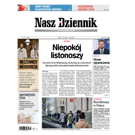 Nasz Dziennik z dnia 25.03.2020 wydanie PDF